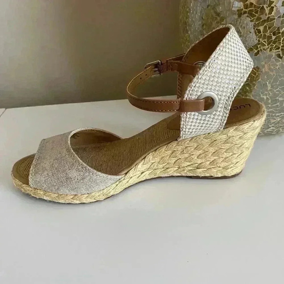 Lucky Brand Kyndra Espadrille Wedge Sandals Size 8 - Picture 2 of 8